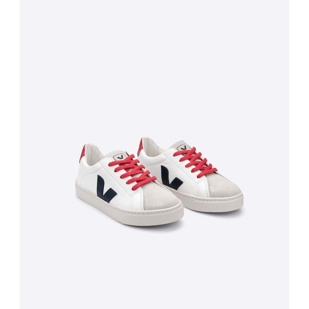 Veja ESPLAR LACES CHROMEFREE Schoenen Kinderen White/Red | NL 734UZG